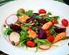 Салат с лососем и овощами - рецепт с фото, рецепт приготовления в домашних условиях