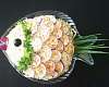 Слоеный салат с красной рыбой, рисом и овощами - рецепт с фото, рецепт приготовления в домашних условиях