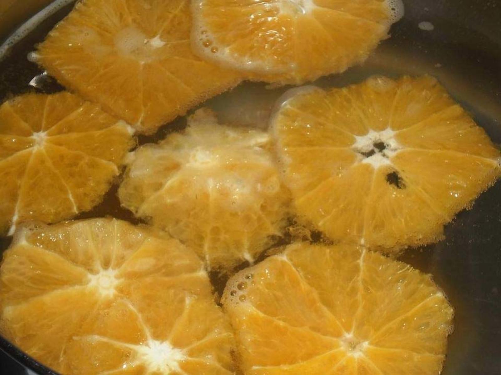 Апельсин в морозилке