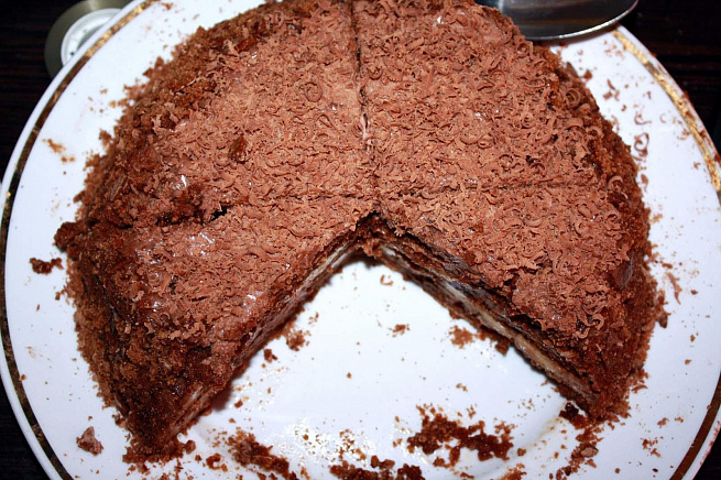 Шоколадно-банановый торт из пряников, ijrjkаlyj-,аyаyjdsq njhn bp ghzybrjd