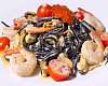 Паста с чернилами каракатицы с морепродуктами в сливочном соусе - рецепт с фото, рецепт приготовления в домашних условиях