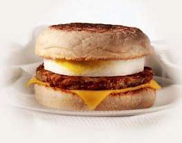 Завтрак из McDonald’s. Макмаффин с яйцом и свиной котлетой