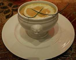 Крем-суп из каштанов с коньяком