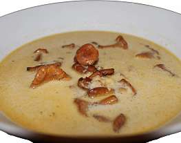 Крем-суп с лисичками