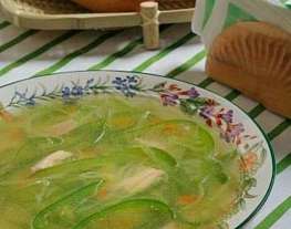 Зеленый овощной суп
