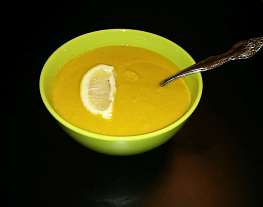Суп-пюре из авокадо и морковки