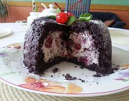 Итальянский шоколадный десерт или торт-купол (Zuccotto)