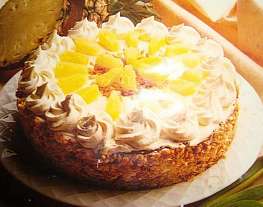 Торт из манки с ананасами