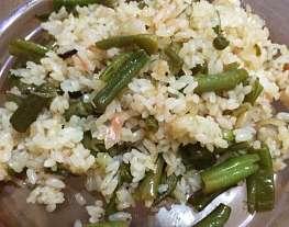 Рис с имбирем и фасолью