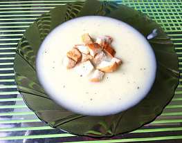 Сливочный суп с картофелем и кабачком