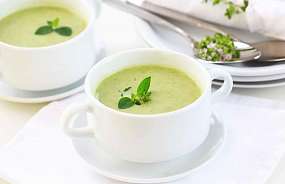 Крем-суп из зеленого горошка