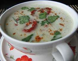 Крем-суп из баклажанов с запеченными помидорами