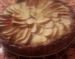 Яблочный пирог на творожном тесте