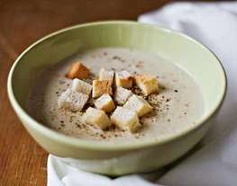 Крем-суп из шампиньонов и картофеля