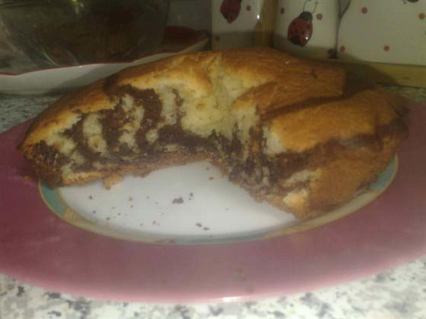 Сметанный пирог с какао, cvtnаyysq gbhju c rаrаj