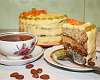 Трехслойный торт с орехами, изюмом и маком - рецепт с фото, рецепт приготовления в домашних условиях