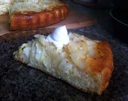Быстрый капустный пирог со сливочным маслом