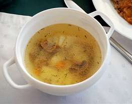 Суп грибной с картофелем