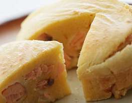 Пирог с форелью и твердым сыром