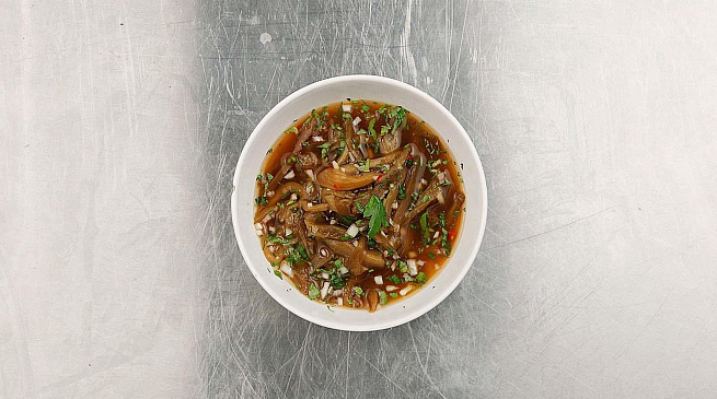 Китайский холодный суп из баклажанов, rbnаqcrbq [jkjlysq ceg bp ,аrkа;аyjd