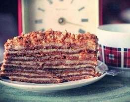 Торт «Рыжик» с заварным кремом