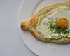 Хачапури по‑аджарски с сыром сулугуни и яйцом - рецепт с фото, рецепт приготовления в домашних условиях