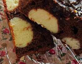 Шоколадный пирог с творожно-кокосовыми шариками