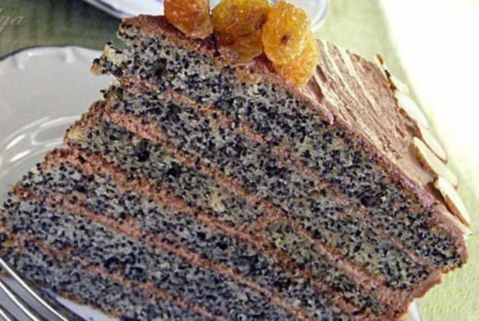 Коржи для торта с маком рецепт с фото