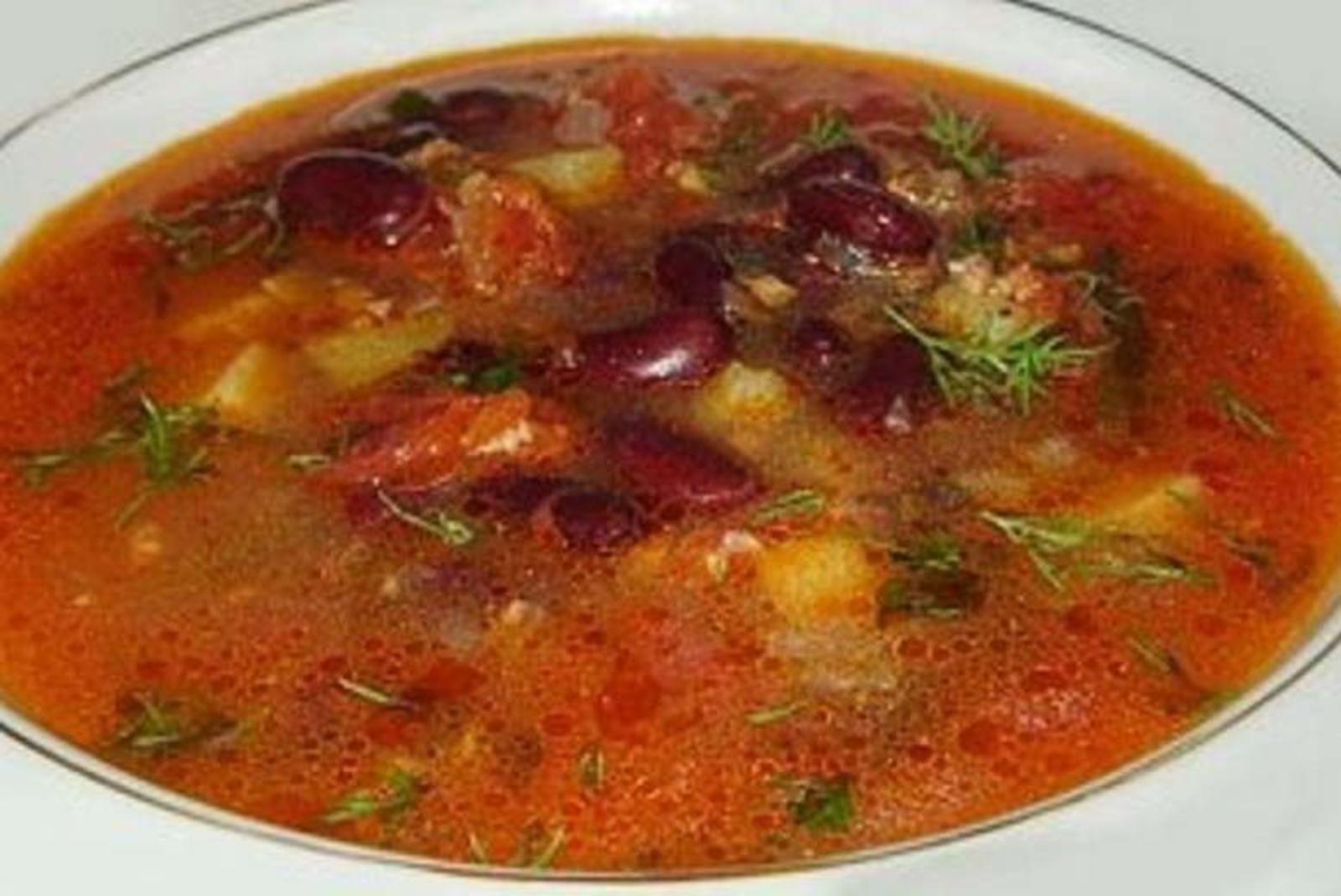 Красный фасолевый суп с курицей. Фасолевый суп из консервированной. Горский суп Дагестан. Фасолевый суп Дагестанский. Суп фасолевый из консервированной красной.